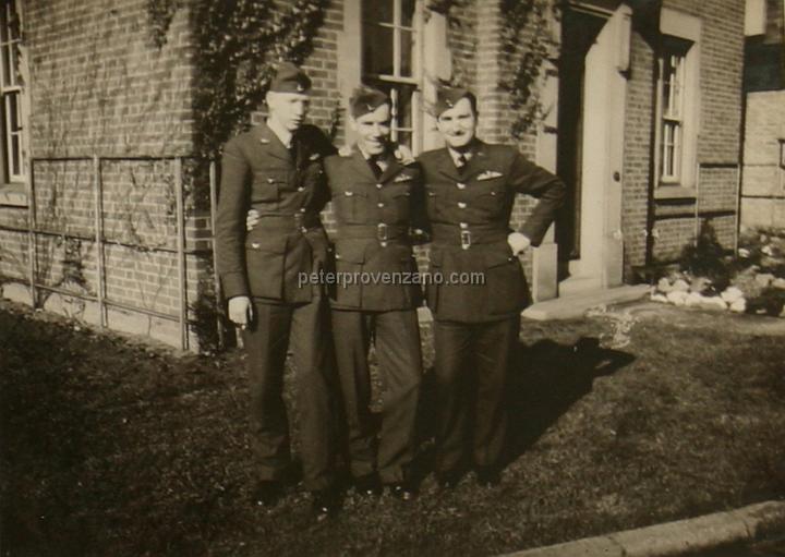 Peter Provenzano Photo Album Image_copy_011.jpg - From left to right: Chesley Peterson, Charles Bateman, and Paul Anderson. Fall of 1940.